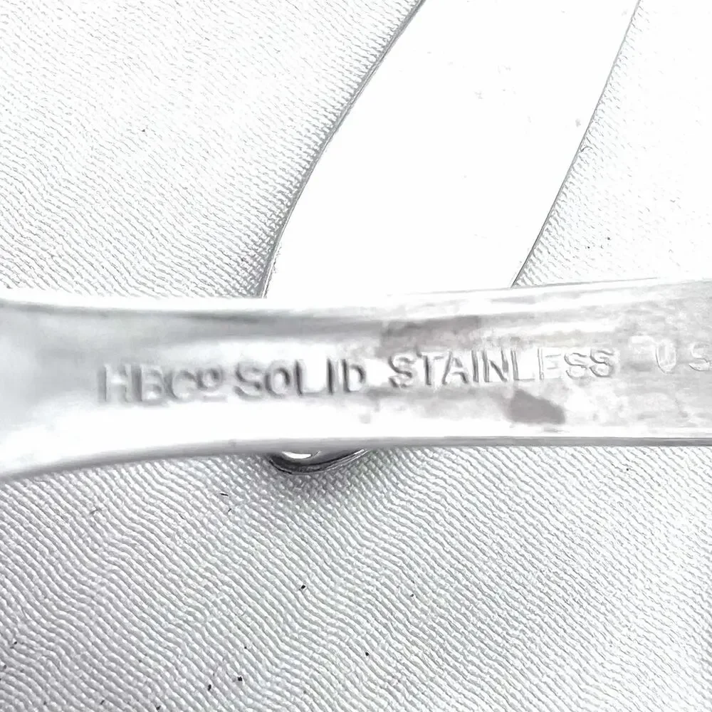 HBCo Everglo HEATHER Pattern Stainless Demitasse Small Coffee Tea Spoons 6 PC